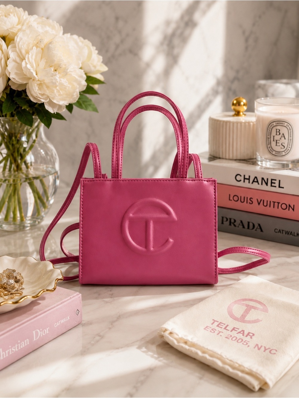 Telfar Small Shopping Bag Corned Beef Pink Party Bag